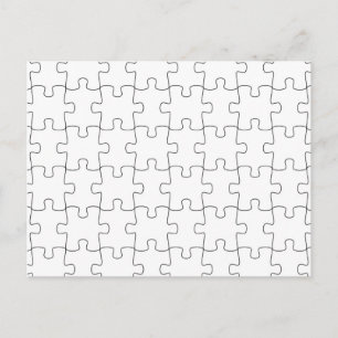 Postkarte mit Puzzlemotiv Briefkaart