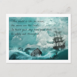 Postkarte mit Spruch Briefkaart