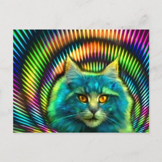 Postkarte "PsyCat" Briefkaart (Voorkant)