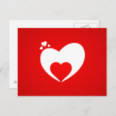 Postkarte rot Herz Briefkaart (Voorkant / Achterkant)