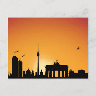 Postkarte Skyline Berlin Briefkaart