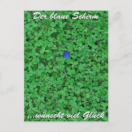 Postkarte - Viel Glück Briefkaart (Voorkant)