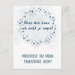 Postkarte - Willst du mein Trauzeuge sein Briefkaart