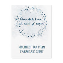 Postkarte - Willst du mein Trauzeuge sein
