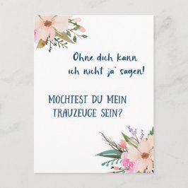 Postkarte - Willst du mein Trauzeuge sein Briefkaart