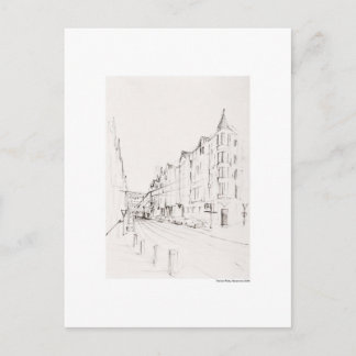 Postkarte Zeichnung Bleistift Hannover Landschaft Briefkaart