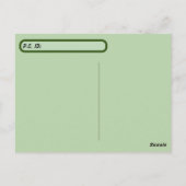 Postkruising Florida Alligator w ID Box Briefkaart (Achterkant)