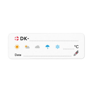 Postkruising ID DK Denemarken Weatherdatum ラ ル ベ Etiket