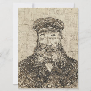 Postman Joseph Roulin (Sepia Sketch) (van Gogh) Kaart