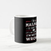 Postman Post Mail Mailman Dag Levering Geschenk Id Koffiemok (Voorkant links)