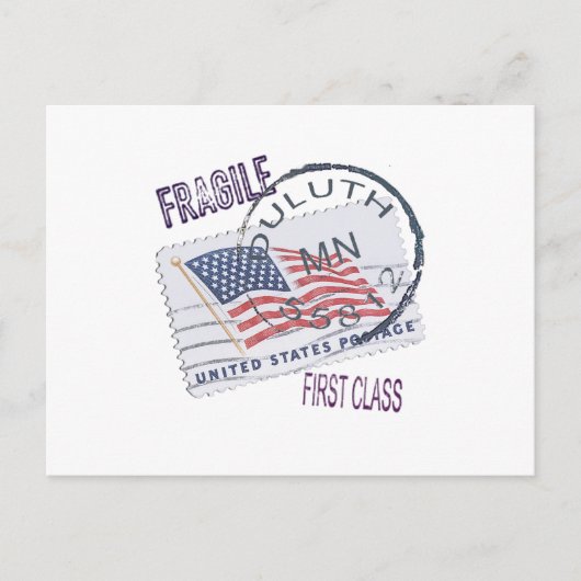 Postmark Duluth 55812 Briefkaart (Voorkant)