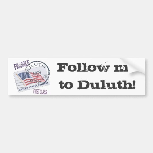 Postmark Duluth 55812 Bumpersticker (Voorkant)