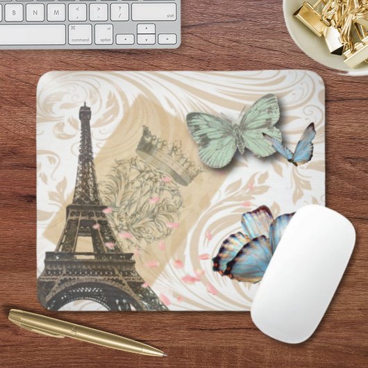 postmarkscripts vlinder Parijs Effiel Tower Muismat