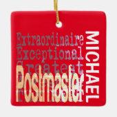 Postmaster Extraordinaire CUSTOM Keramisch Ornament (Voorkant)