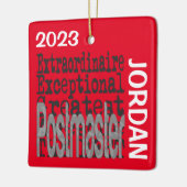 Postmaster Extraordinaire CUSTOM Keramisch Ornament (Links)