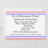 Postmaster in ruste uitnodigingen #1 (Achterkant)