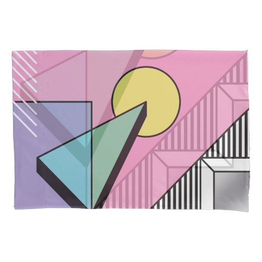 Postmodern geometrisch: Abstracte compositie Kussensloop (Voorkant)