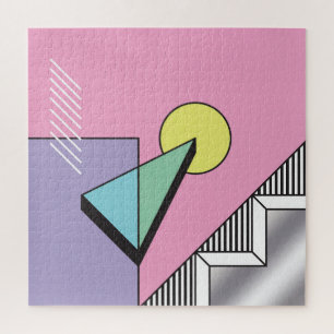 Postmodern geometrisch: Abstracte compositie Legpuzzel