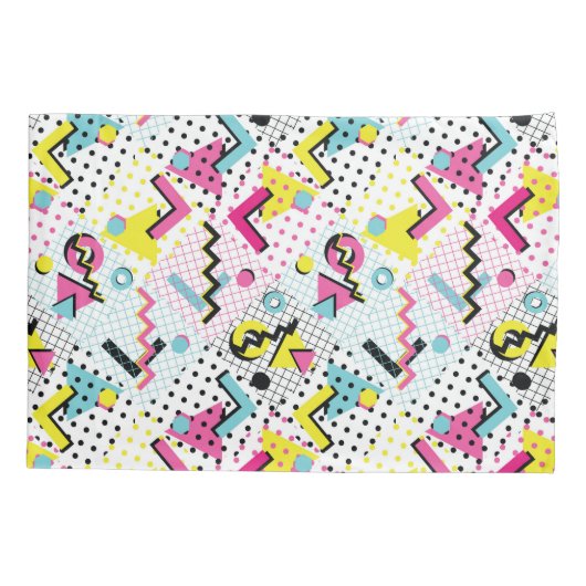 Postmodern Memphis Stijl Patroon Kussensloop (Achterkant-Links)