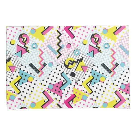 Postmodern Memphis Stijl Patroon Kussensloop (Voorkant-Rechts)