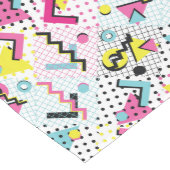 Postmodern Memphis Stijl Patroon Medium Tafelloper (Hoek)