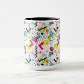 Postmodern Memphis Stijl Patroon Mok (Midden)