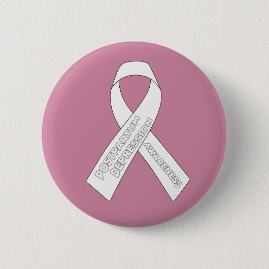 postpartum depressie Bewustheid Ronde Button 5,7 Cm (Voorkant)
