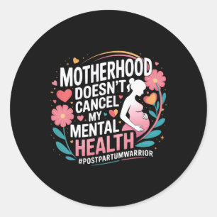 Postpartumdepressie Moeder Mama Maternele Geesteli Ronde Sticker