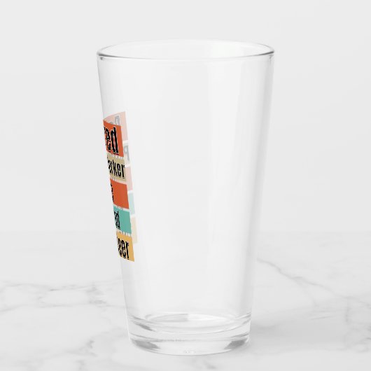 Postpersoneel in ruste. Ik heb deze bier verdiend Glas (Links)