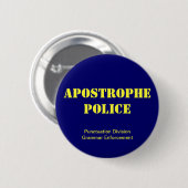 postpolitie ronde button 5,7 cm (Voorkant /achterkant)
