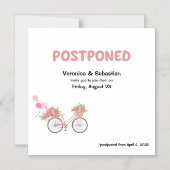 POSTPONED Wedding Event to Future Date Magnetische Uitnodiging (Voorkant)