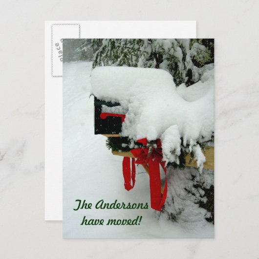 PostRoute New Address Winter Aankondiging (Voorkant / Achterkant)