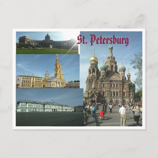 postsaint petersburg briefkaart (Voorkant)