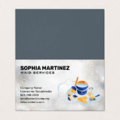 Postservice | Mop en Broom | Sparkly Bubbles Visitekaartjes (Buitenkant ongevouwen)