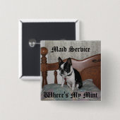 Postservice Vierkante Button 5,1 Cm (Voorkant /achterkant)