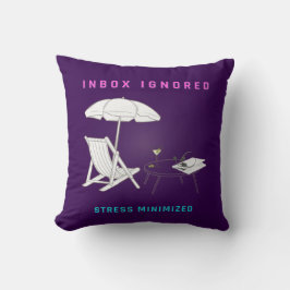 Postvak IN genegeerd, stress geminimaliseerd Kussen