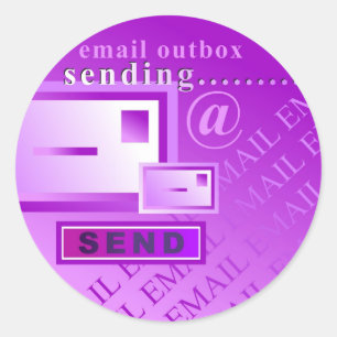 Postvak IN Ronde Sticker