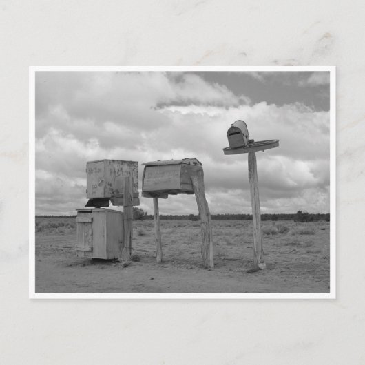 postvakken op het platteland van New Mexico Briefkaart (Voorkant)