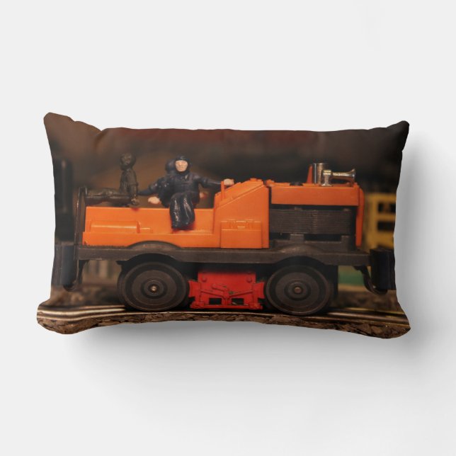 Postwar Lionel Gang Car Pillow Kussen (Voorkant)