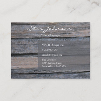 Postwood Grey Visitekaartje