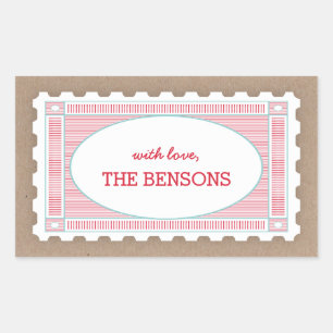  postzegel cadeau Label Sticker