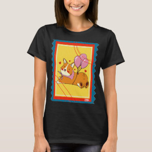 Postzegel  Corgi Ballons T-shirt