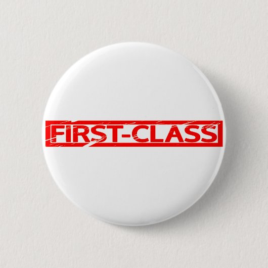 Postzegel eerste klas ronde button 5,7 cm (Voorkant)