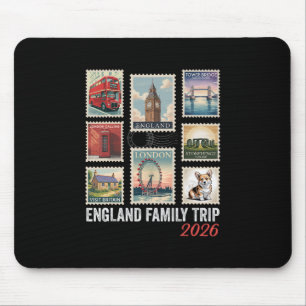 Postzegel Engeland Familie Reis 2026 London Eye Muismat