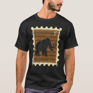 Postzegel Met Een Mammoet T-shirt