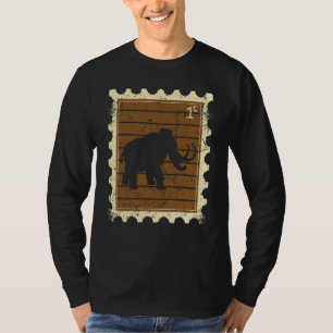 Postzegel Met Een Mammoet T-shirt