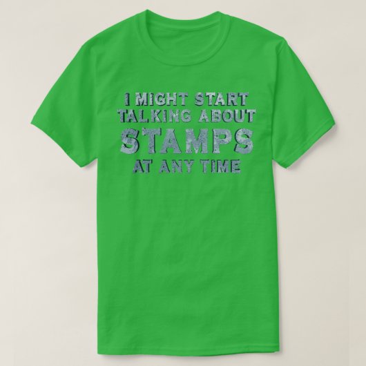 Postzegel verzamelen t-shirt (Design voorkant)