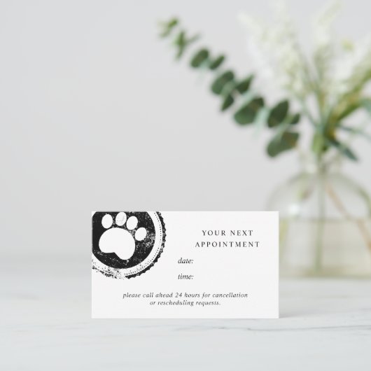 Postzegel voor kaartgroepage voor benoeming visitekaartje (Staand voorkant)