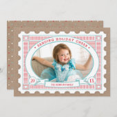 postzegelfotokaart feestdagenkaart (Voorkant / Achterkant)