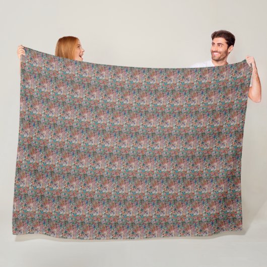 POSTZEGELS FLEECE DEKEN (In situ)